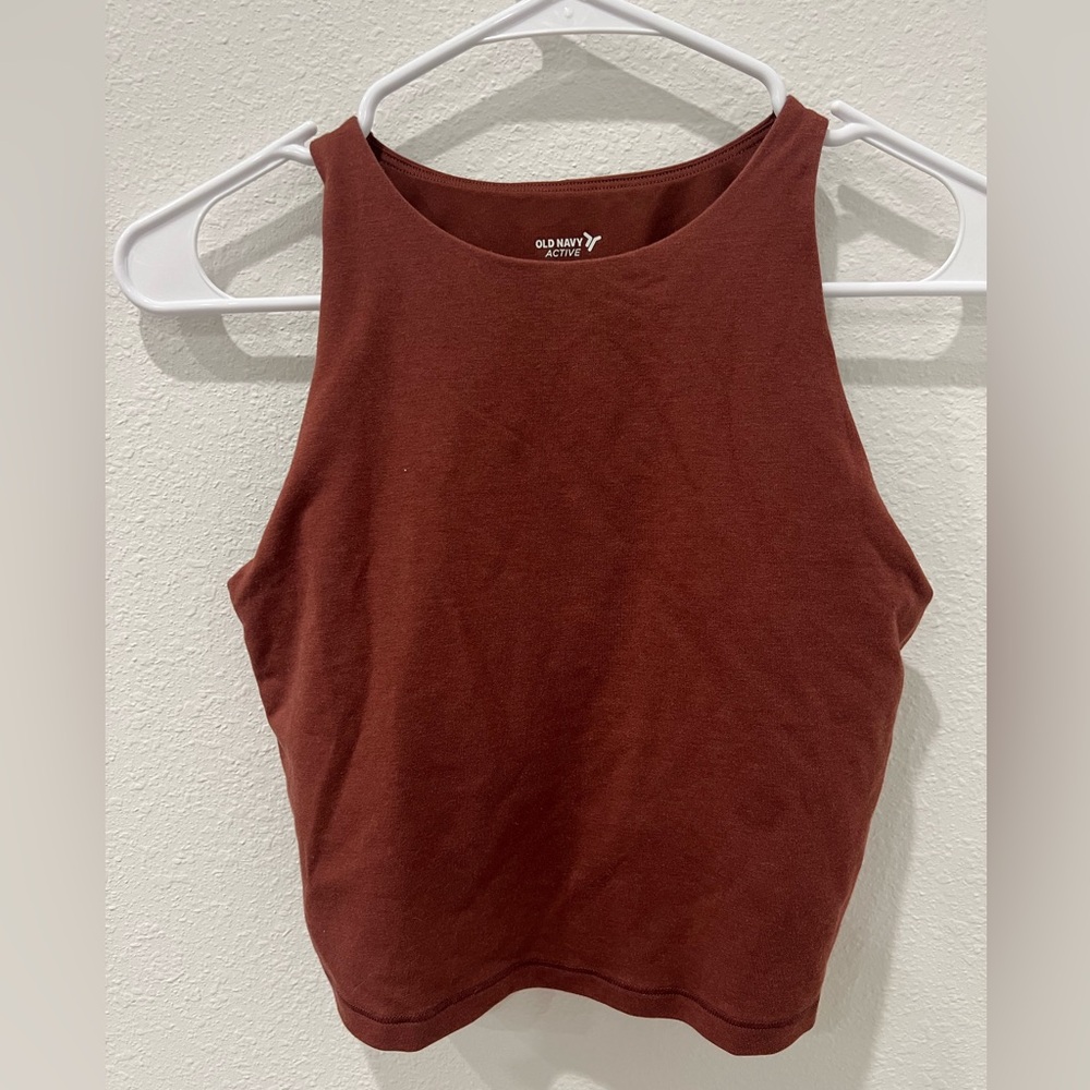 Old Navy Women's Rust Active Crop Top
